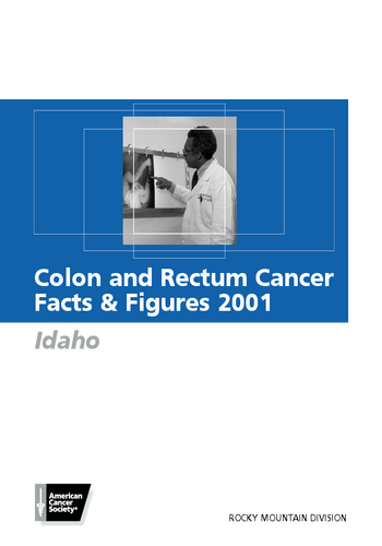 Colon And Rectum Cancer Facts And Figures 2001